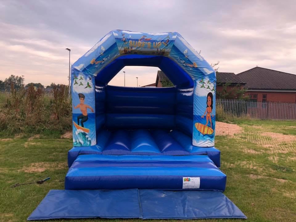 Surf S Up Beach Bouncy Castle Bouncy Castle Soft Play Hire Party Games Inflatables In Widnes Runcorn Ormskirk Liverpool St Helens Merseyside