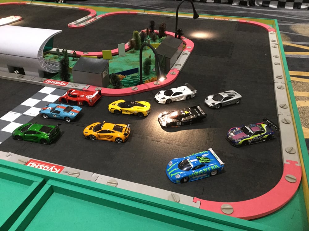 Remote control race car on sale track