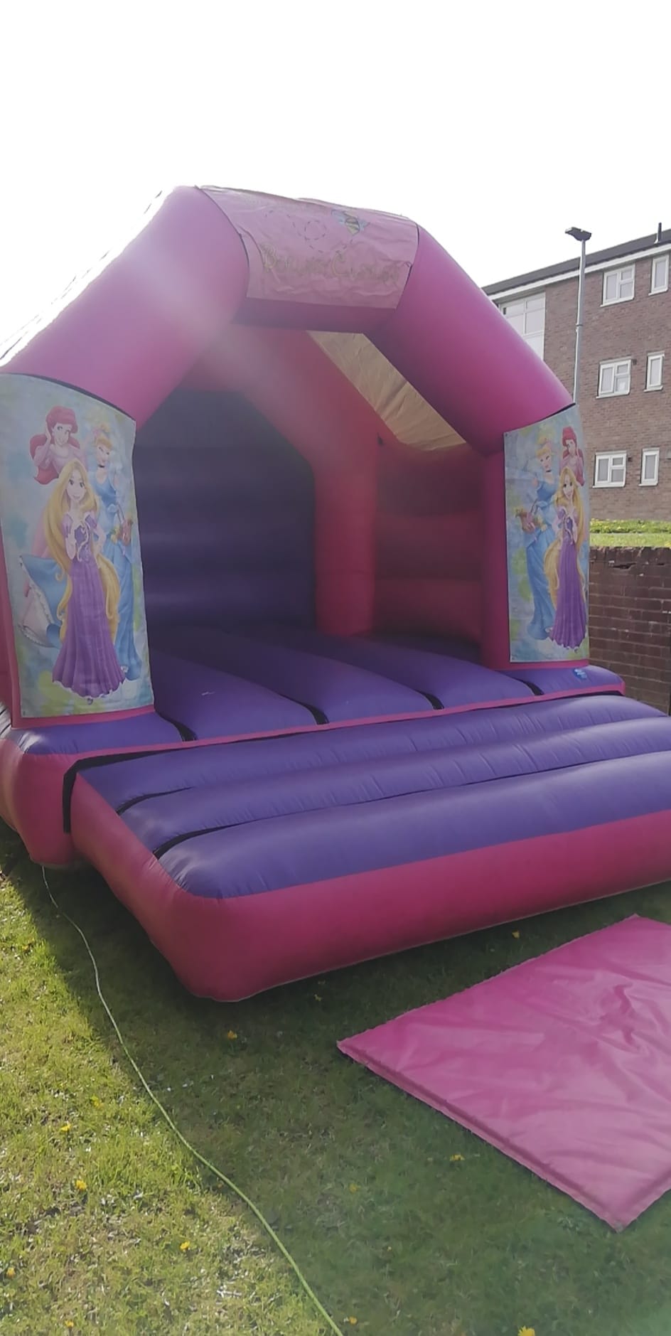 Princess bouncy castle (cartoon) - Bouncy Castle Hire, Soft Play Hire,  Inflatable Pub Hire in Rotherham, Sheffield, Doncaster, Worksop