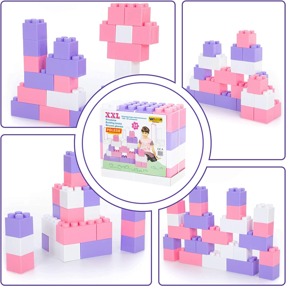 Pink and cheap purple legos