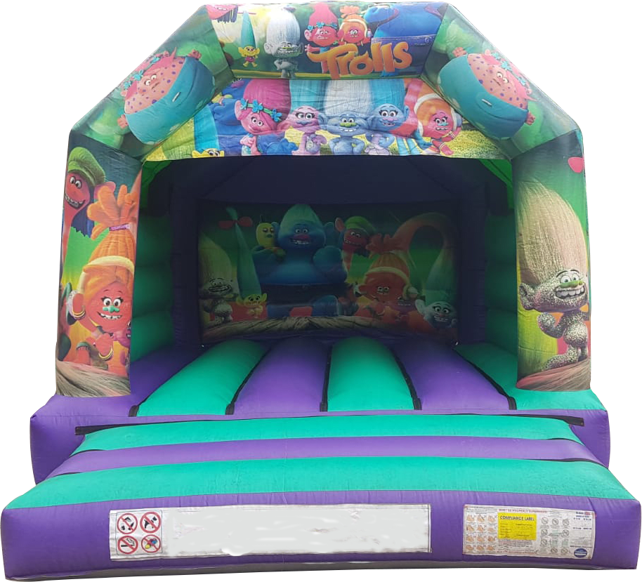 12ft X 16ft Trolls Themed Bouncy Castle Bouncy Castle Hire In Liverpool