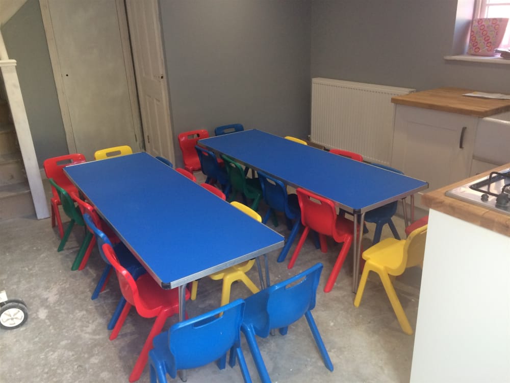 Hire kiddies table and chairs sale