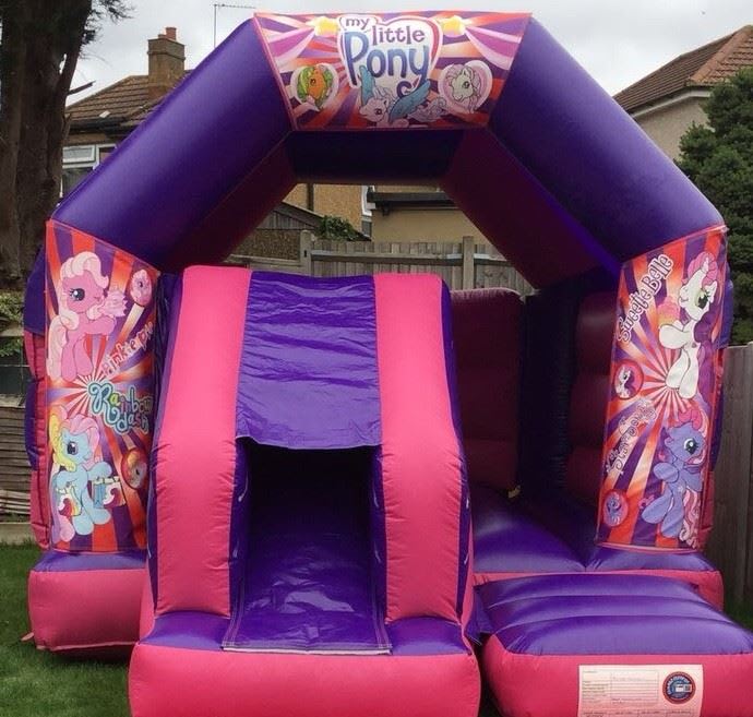 my little pony castle with slide