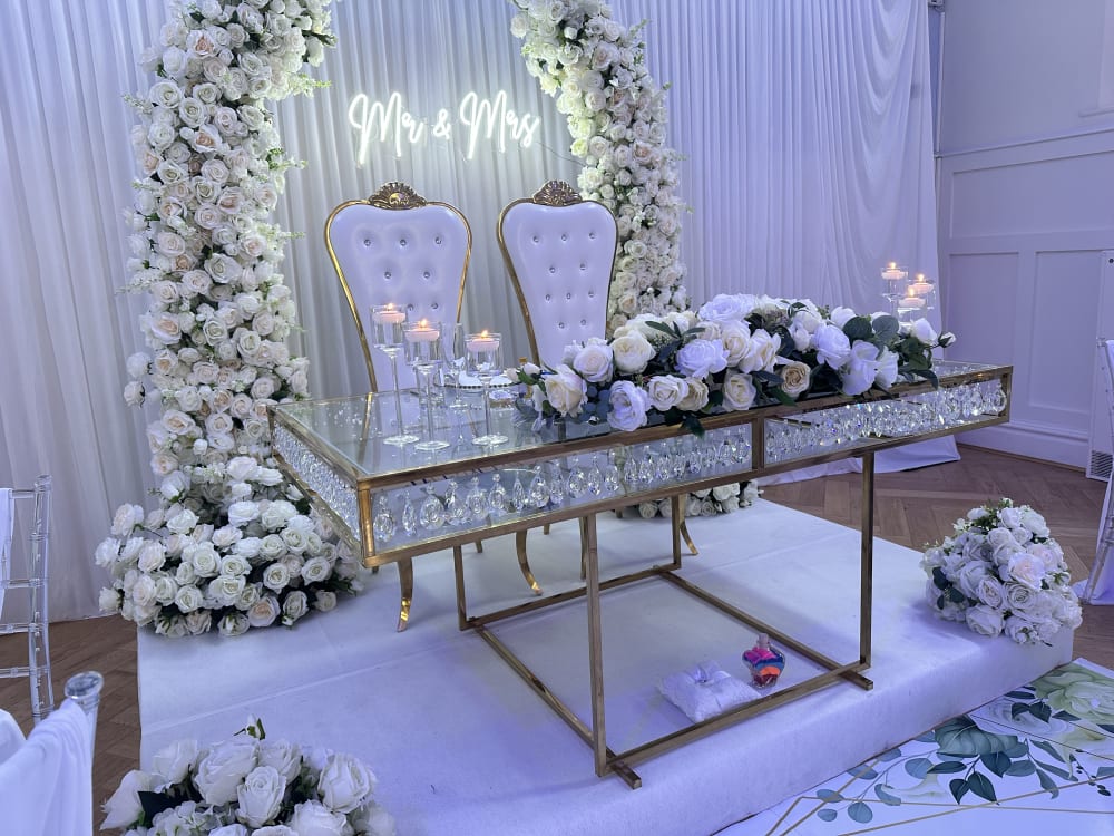 Sweetheart Throne chairs Bouncy Castle Hire and Marquee Hire in Croydon Sutton Bromley Tottenham Hackney Brixton Peckham SK Hire and Party Suppliers