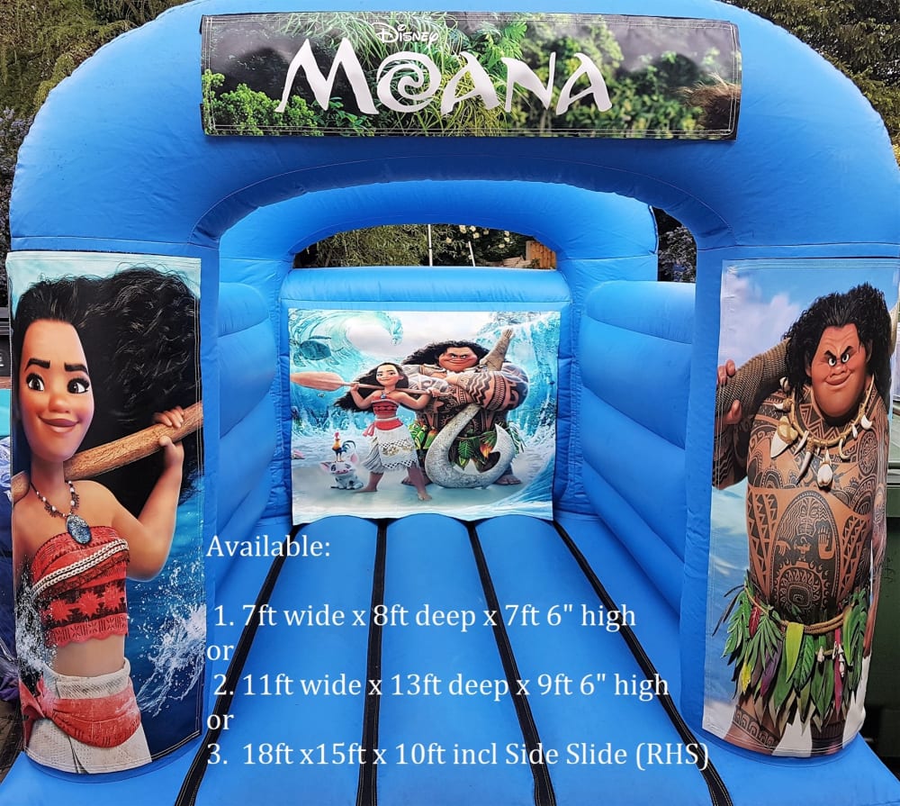 A Moana 7ft X 8ft Bouncy Castle Softplay And Mascot Hire In Dagenham Enfield Ilford Wanstead Chingford Romford Chadwell Heath London