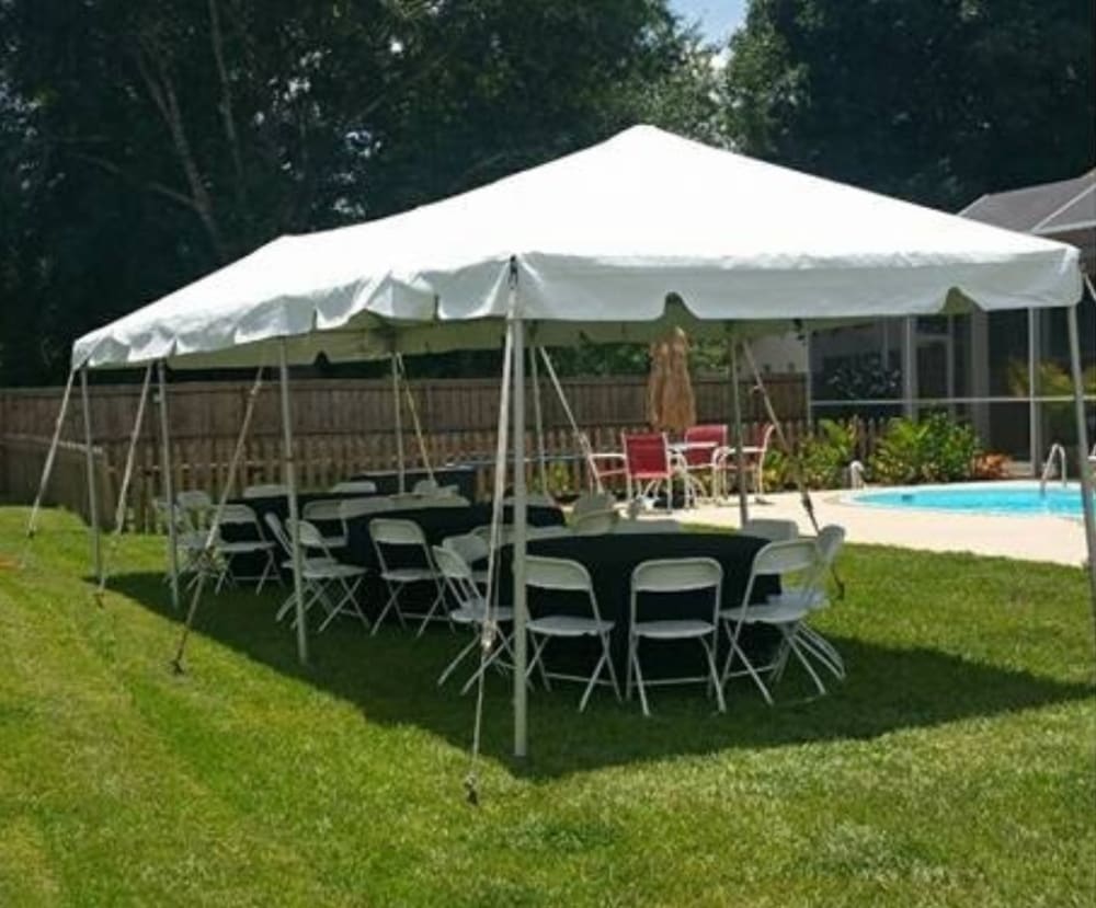 10 x 30 West Coast Frame Tent Rental in Cream Ridge Tri County Party Rentals and Inflatables llc