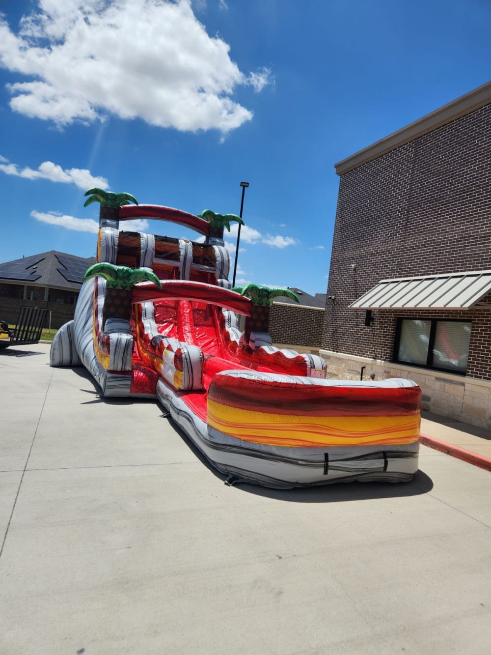 18 Foot Tall Dual Lane Orange Gush (18T 19W 37L) - Water Slides