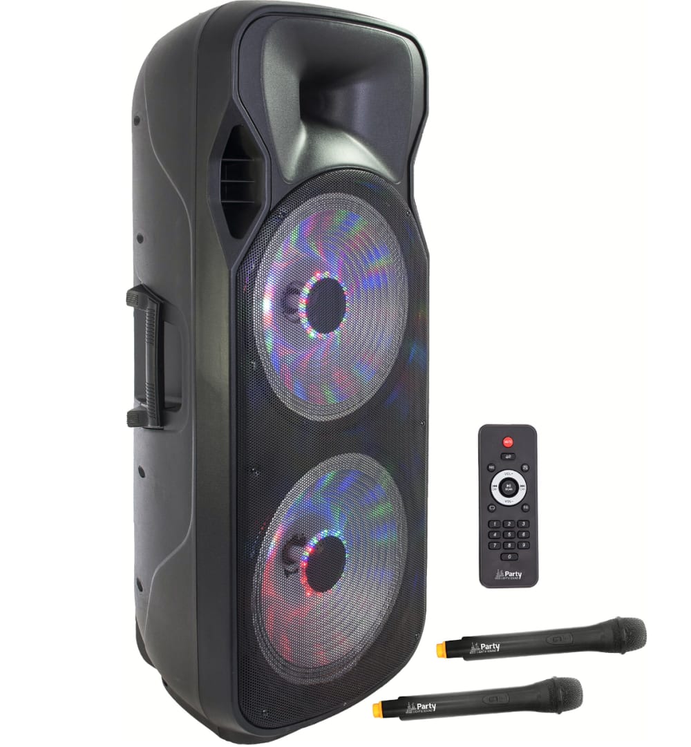 Speakers with lights built hot sale in