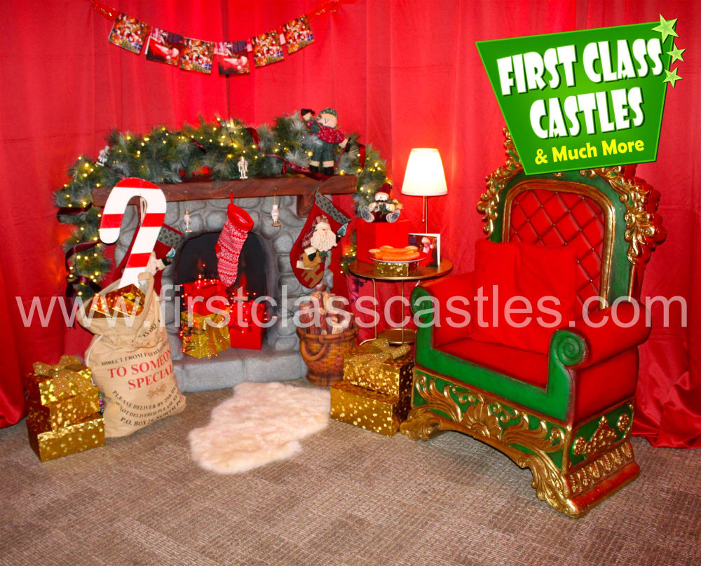 First Class Castles Pipe Drape Santa S Grottos