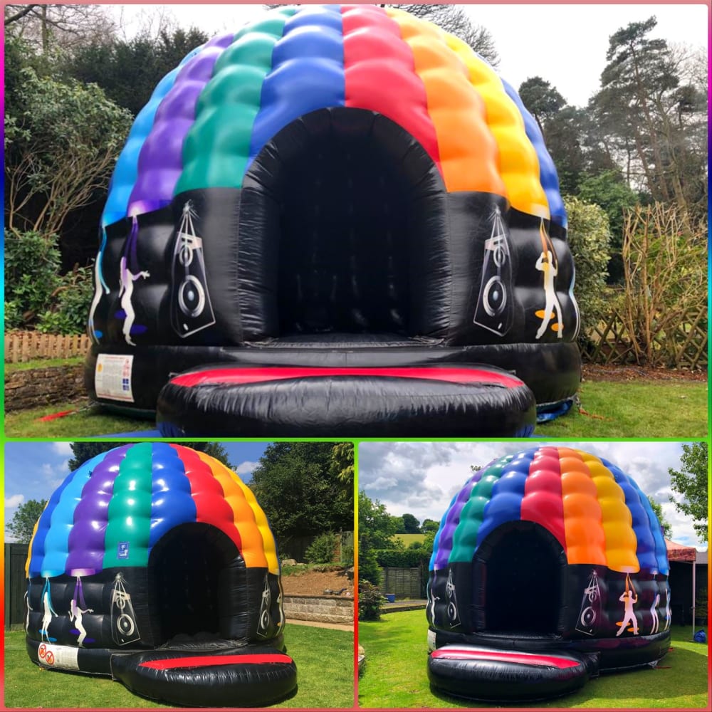 Bouncy Castles Parties Inflatable Safety Sign Disco Dome 