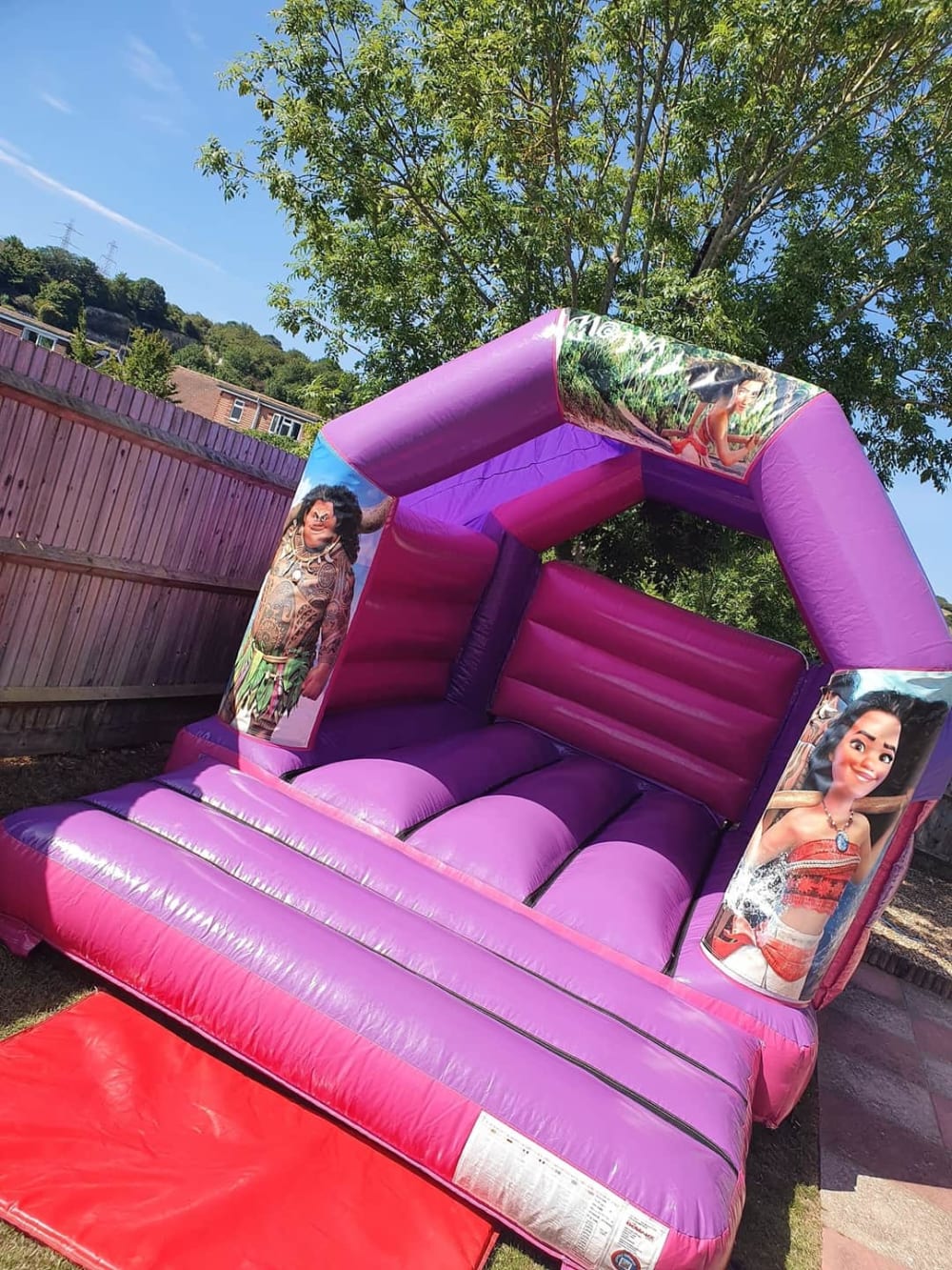 Moana Bouncy Castle Multiple Colours Available Bouncy Castle Hire In Brighton Throughout Sussex