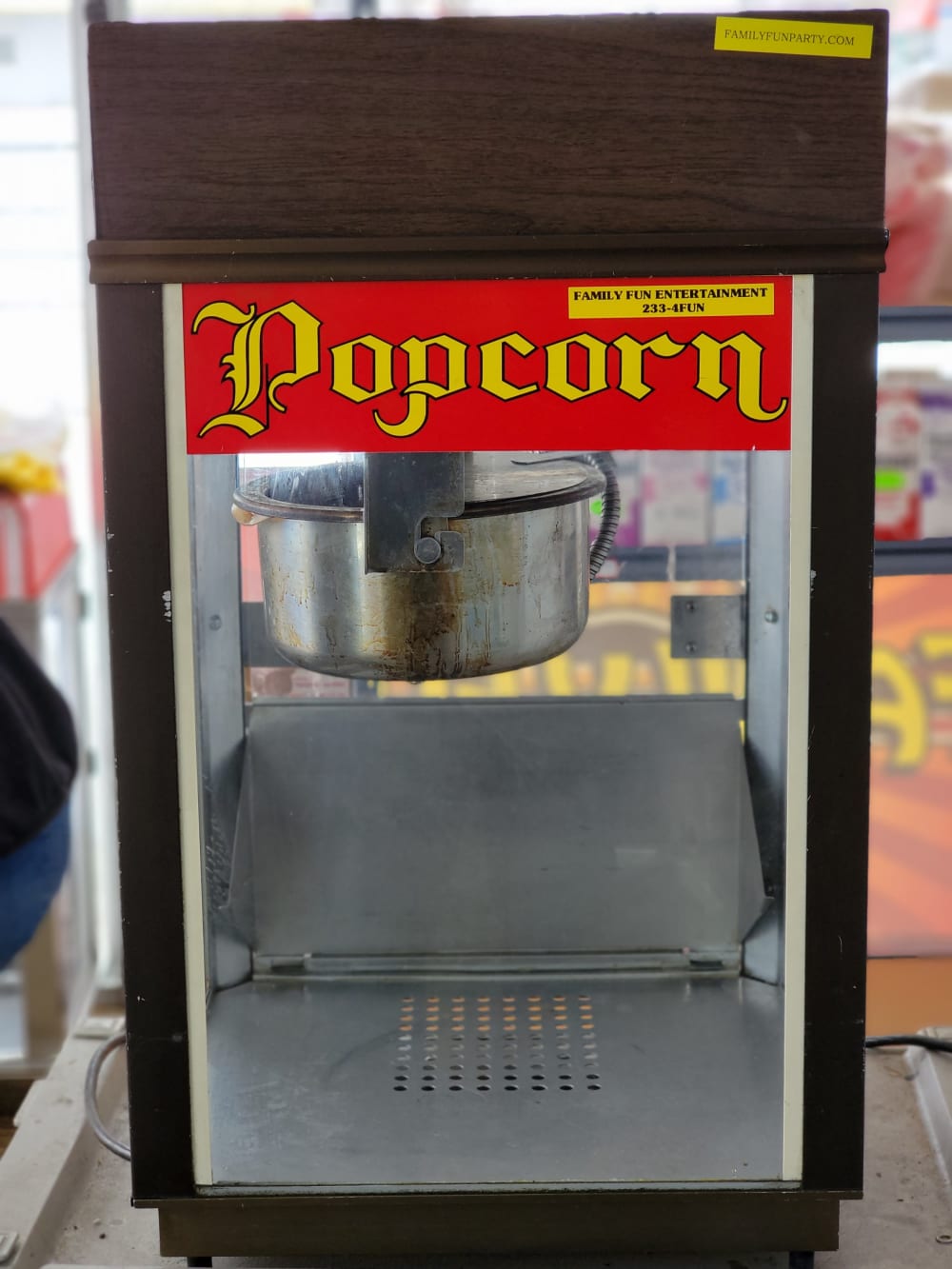 Popcorn Machines for HIRE and for SALE