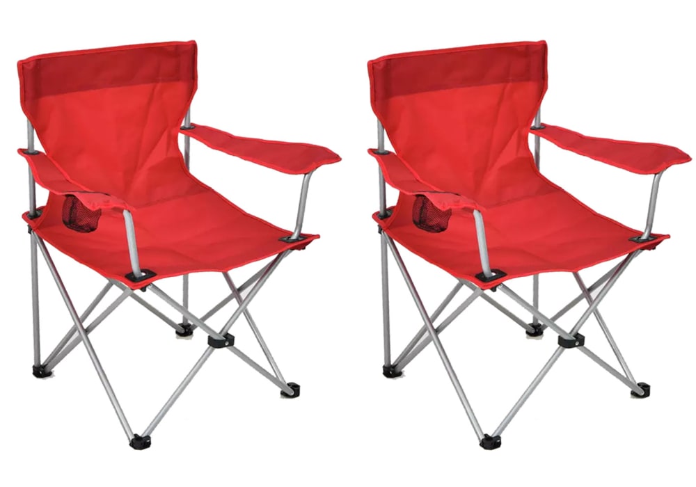 2 x Camping Chairs RED Bouncy Castle Hire in Buckinghamshire Berkshire Middlesex and Oxfordshire Bounce 4 Fun