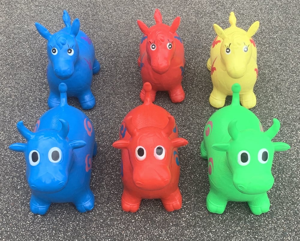 Bouncy animals for store adults