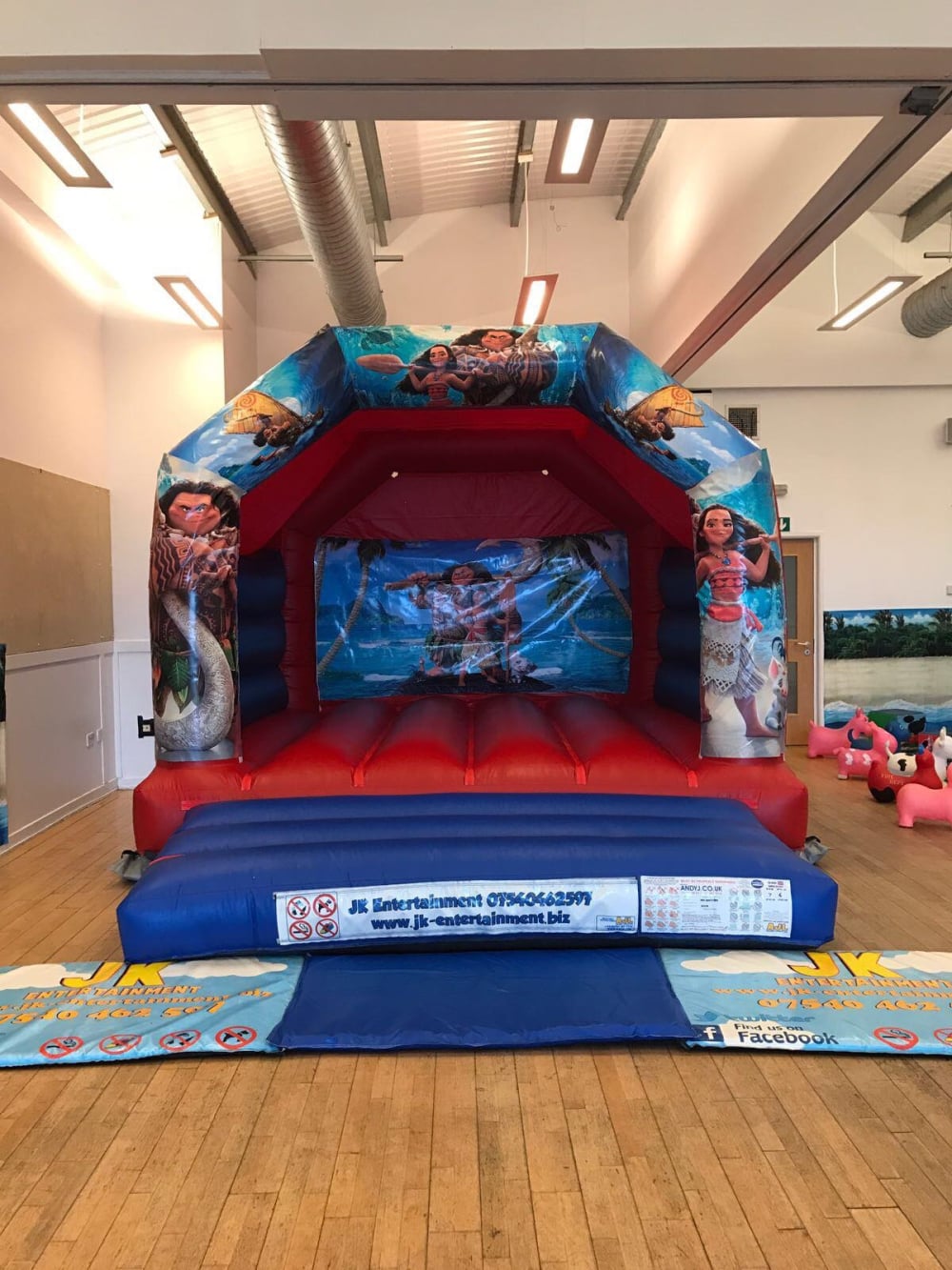 Moana Themed Castle Bouncy Castle Hire Face Painting In Glasgow Coatbridge Paisley