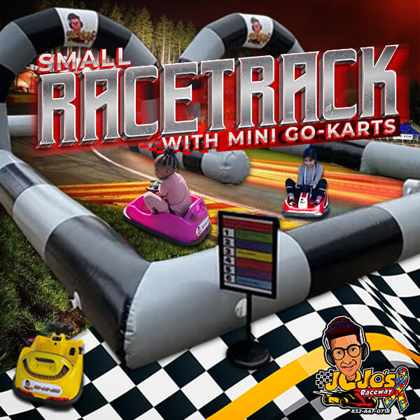 Mario Kart Racetrack w/ Karts (ages 4-9) - Inflatable Racetrack