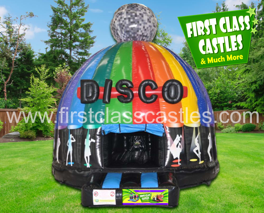 Parties Inflatable Safety Sign Bouncy Castle 2 x Mechanical Rides Disco Dome 