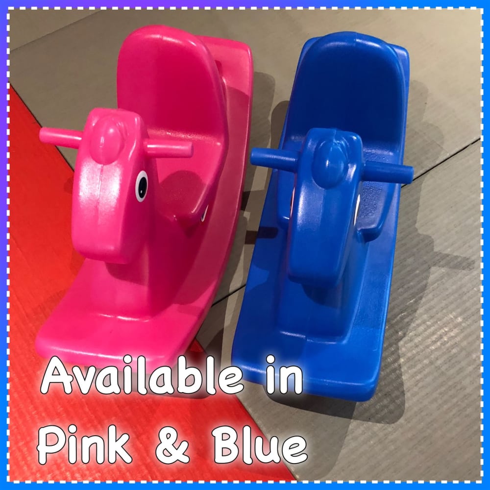 Little Tikes Pink Rocking Horse Set of 2 Bouncy Castle and soft play hire in Hayes Northolt Hillingdon Uxbridge Greenford Feltham Hounslow Ruislip Chloe s Castles