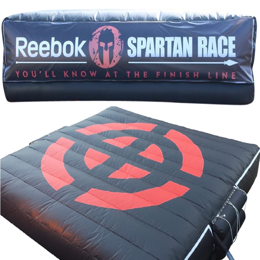 BB 081E 25x25x6ft Stunt Mat Air Bag Black Red Bouncy