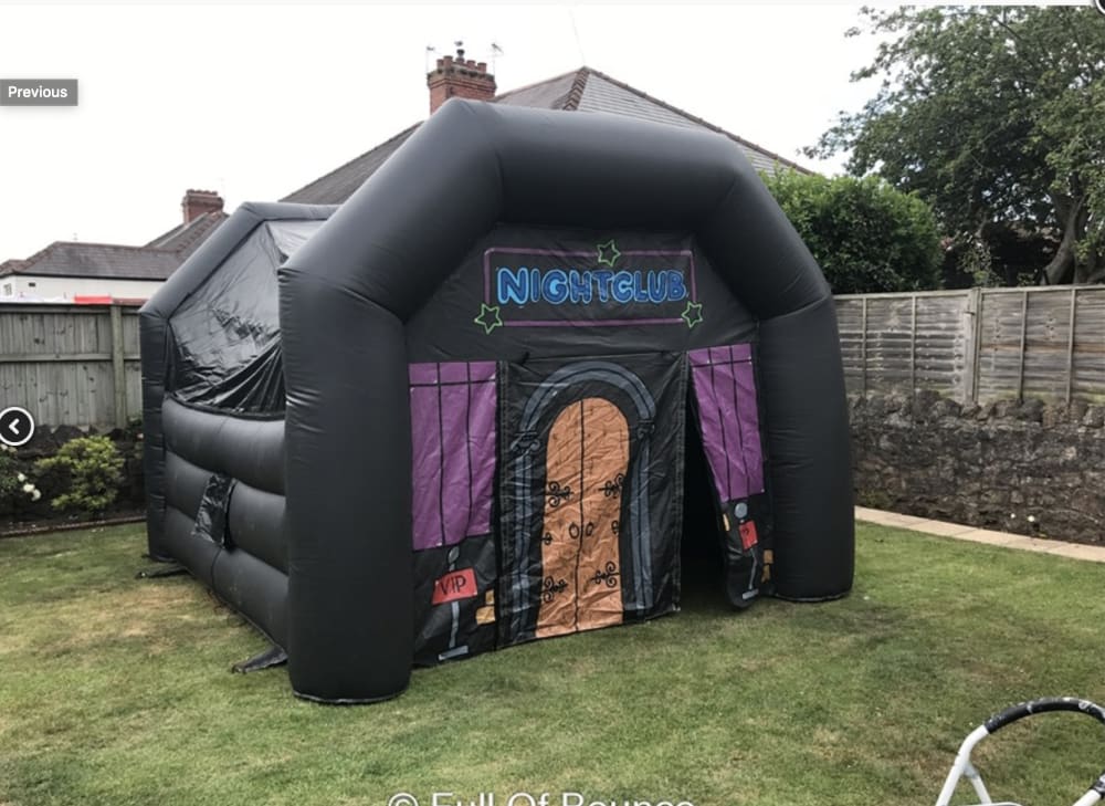 Inflatable Night Club and Party tent hire Aberdare, Swansea, Cardiff