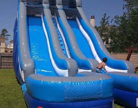 Big Blue Water Slide 24t 18w 36l Water Slides Bounce Houses Obstacle Courses Interactives In Houston Texas