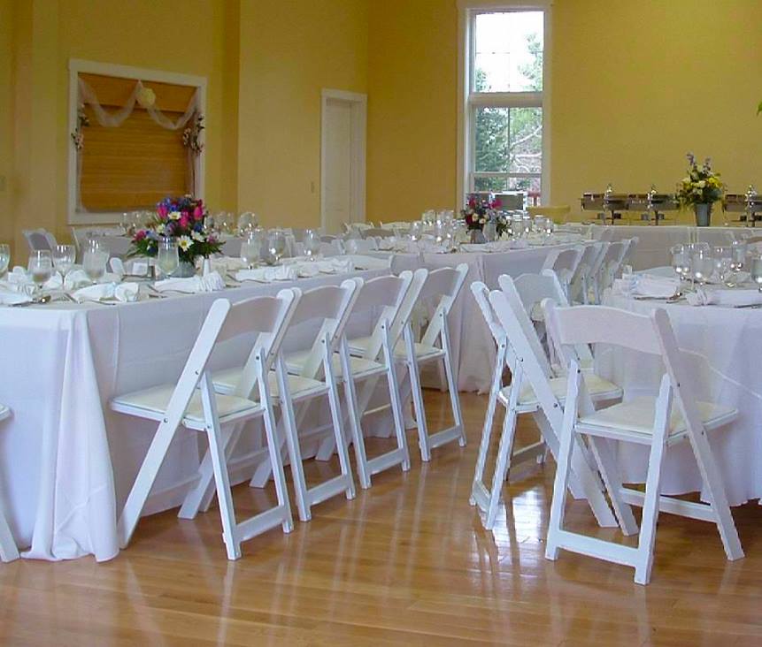 White Wedding Chairs - Wedding entertainment services in Scottish