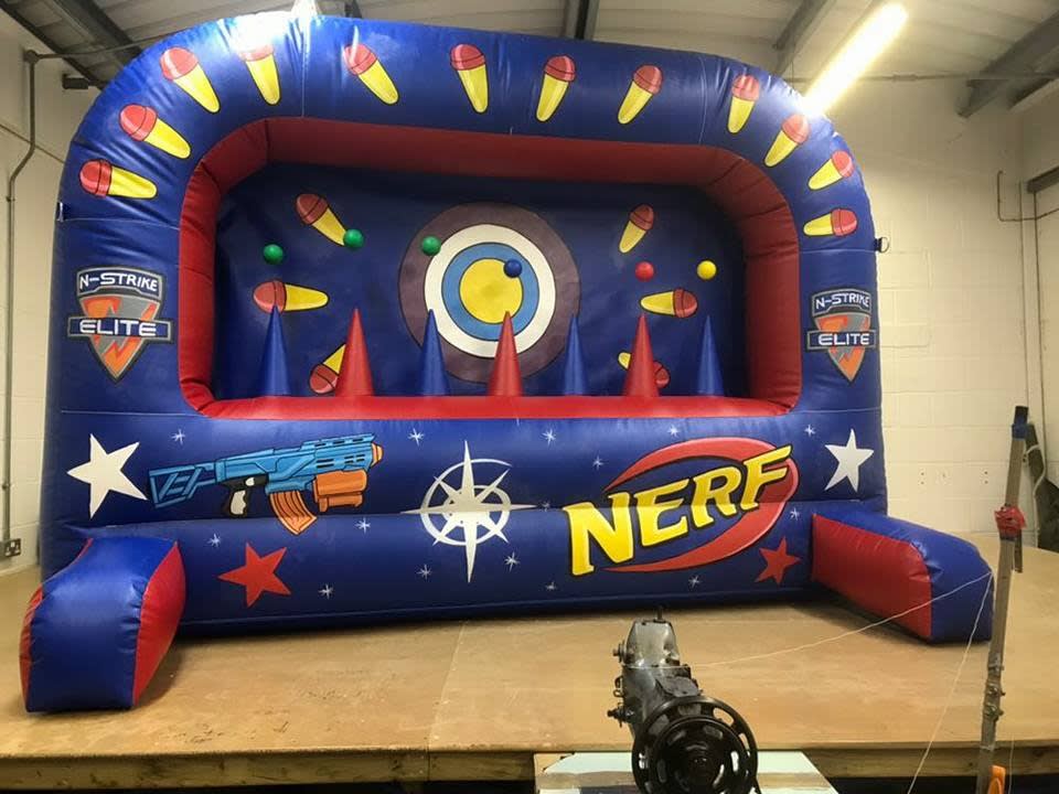 inflatable nerf shooting range