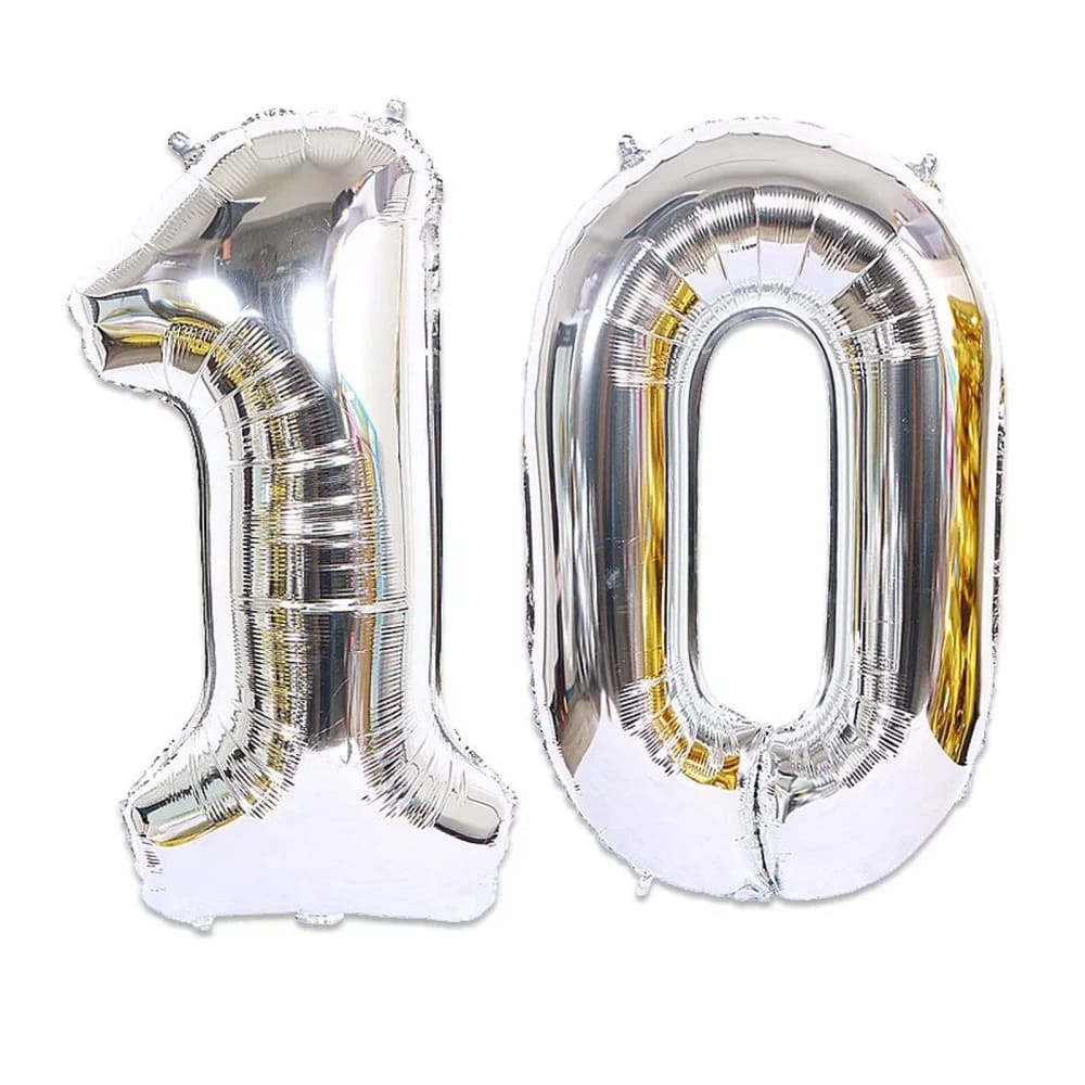 Number 10 shop balloons