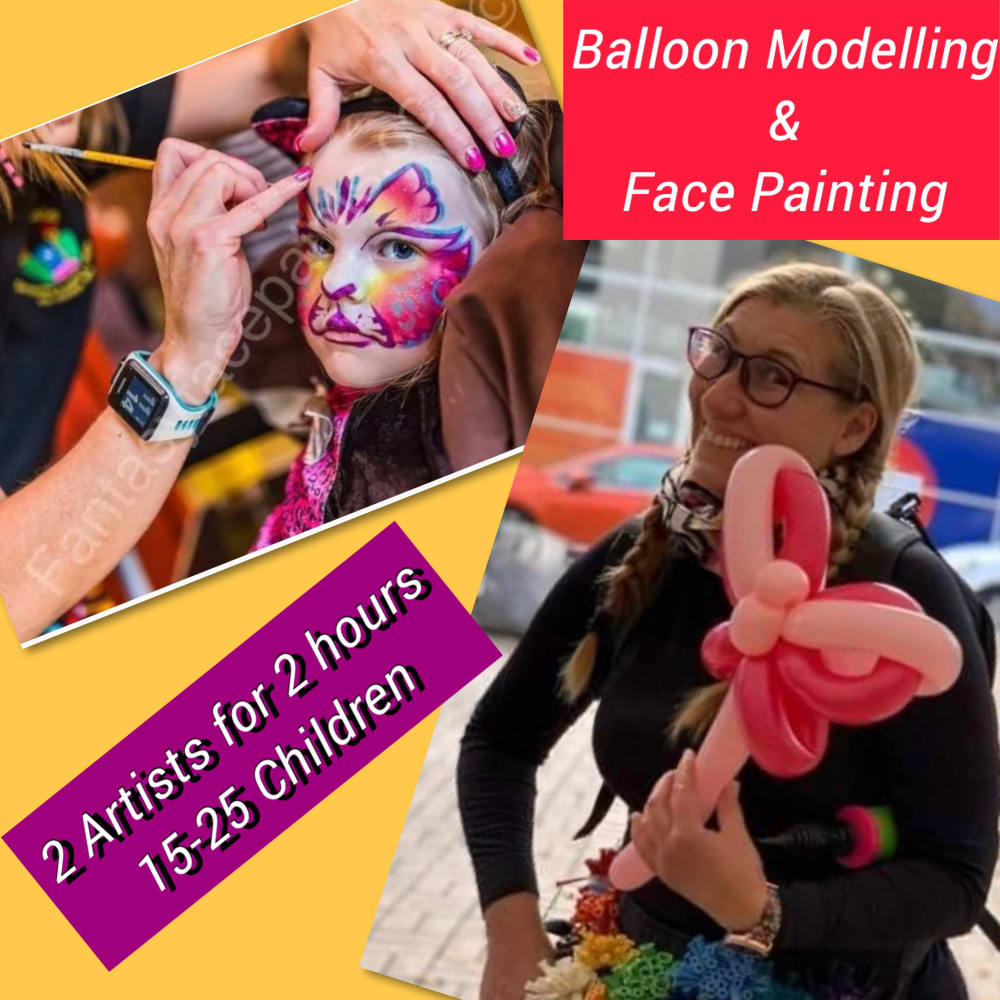 Balloon Modelling Face Painting party Teford Shrewsbury