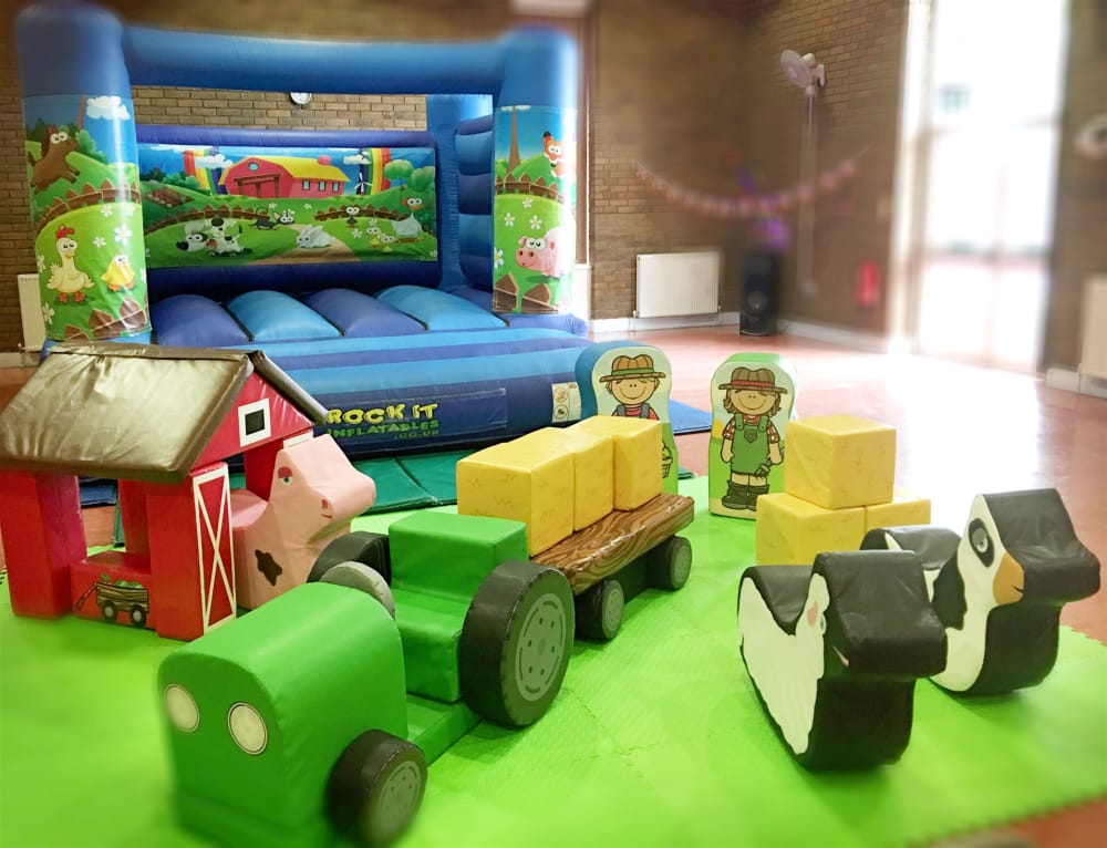 Farm Themed Bouncy Castle And Soft Play Hire