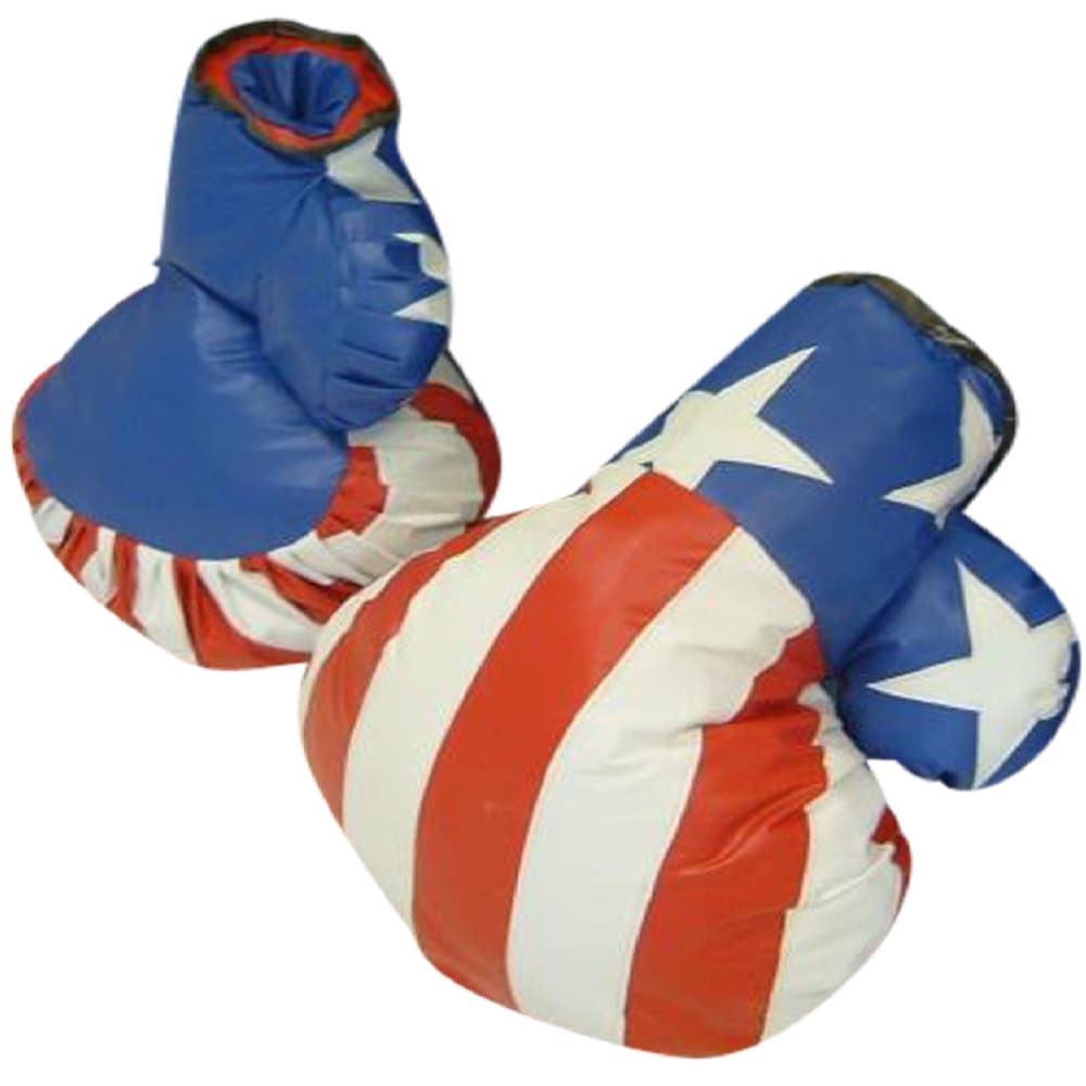 BB 330 2x Giant Boxing Gloves Red Blue NOT AMERICAN FLAG Bouncy Castle Manufacture Sales in United Kingdom Leeds London Scotland Wales Europe Ireland