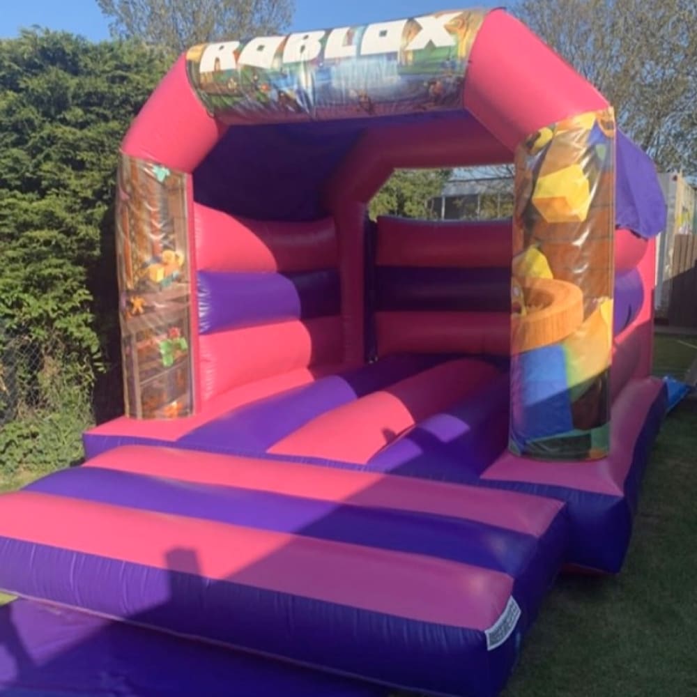 Pink Roblox Bouncy Castle Fore Hire Benfleet - pink and purple stripes roblox