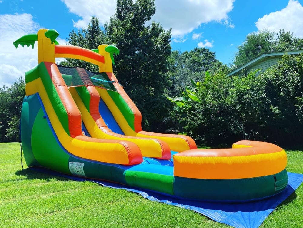 Summer Breeze 13' Water Slide with Pool - Hero Kiddo Inflatables