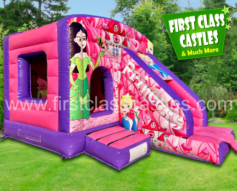 Princess Bouncy Castle with Slide 