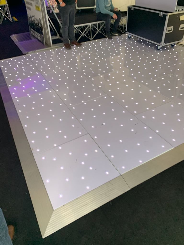 12 X 12 Led White Dance Floor Bouncy Castle Hire In Colchester