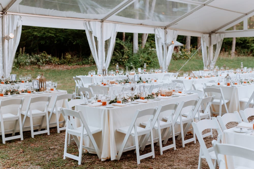 Reception table 2024 and chairs