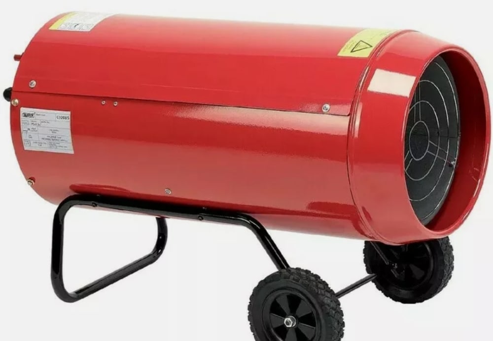 Draper Propane Gas Space Heater with Gas Bottle. - Bouncy Castle Hire in  London