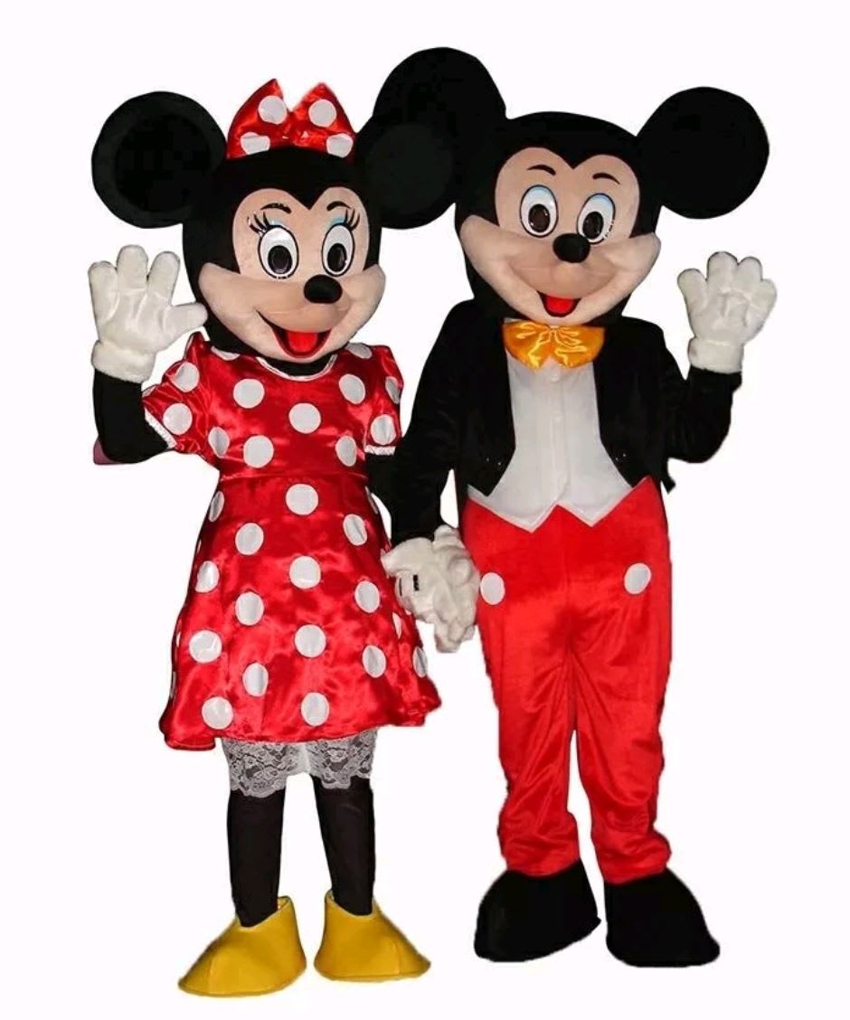 Mickey and minnie mouse mascot sale