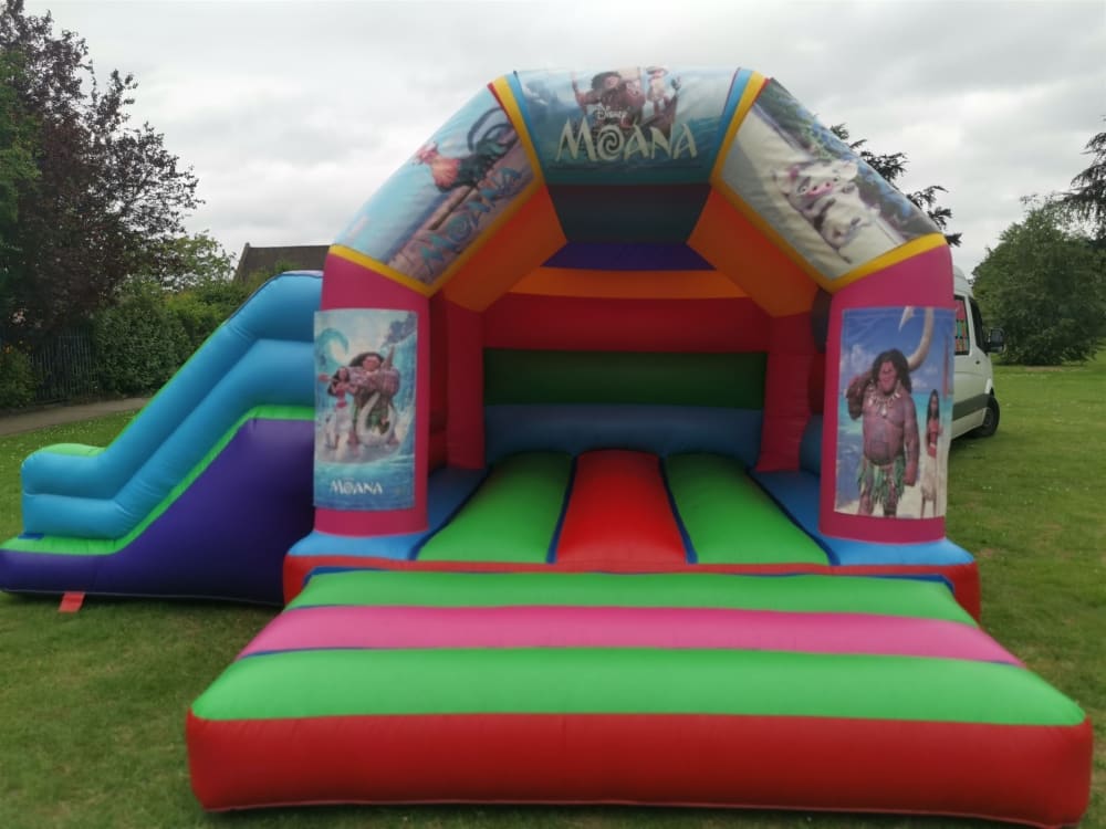 Moana Bouncy Castle Side Slide Bouncy Castle Inflatable Hire In Hednesford Cannock Stafford Rugeley Burtwood Norton Canes Heath Hayes