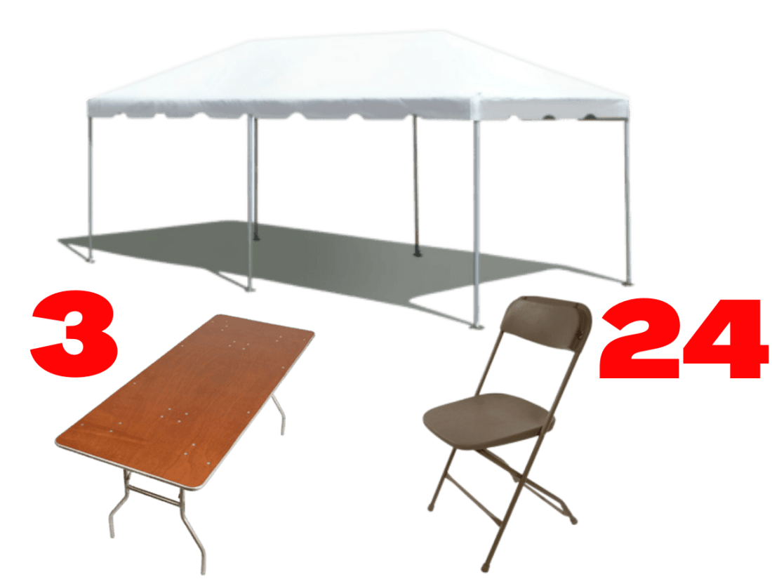 Tent and chair sale