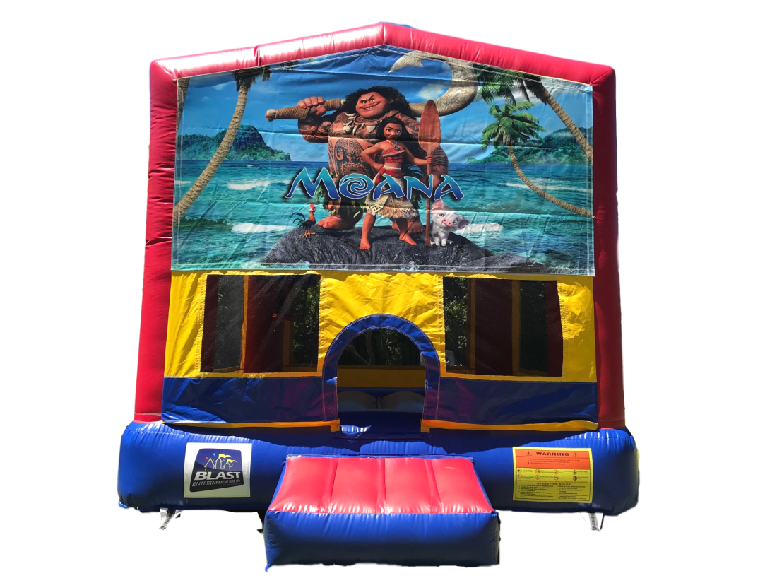 4 X 4 Moana Themed Jumping Castle Jumping Castle Hire In Brisbane Ipswich Logan