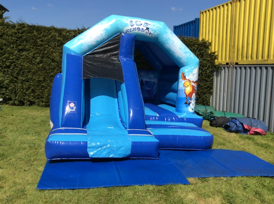 Frozen bouncy castle with sales slide