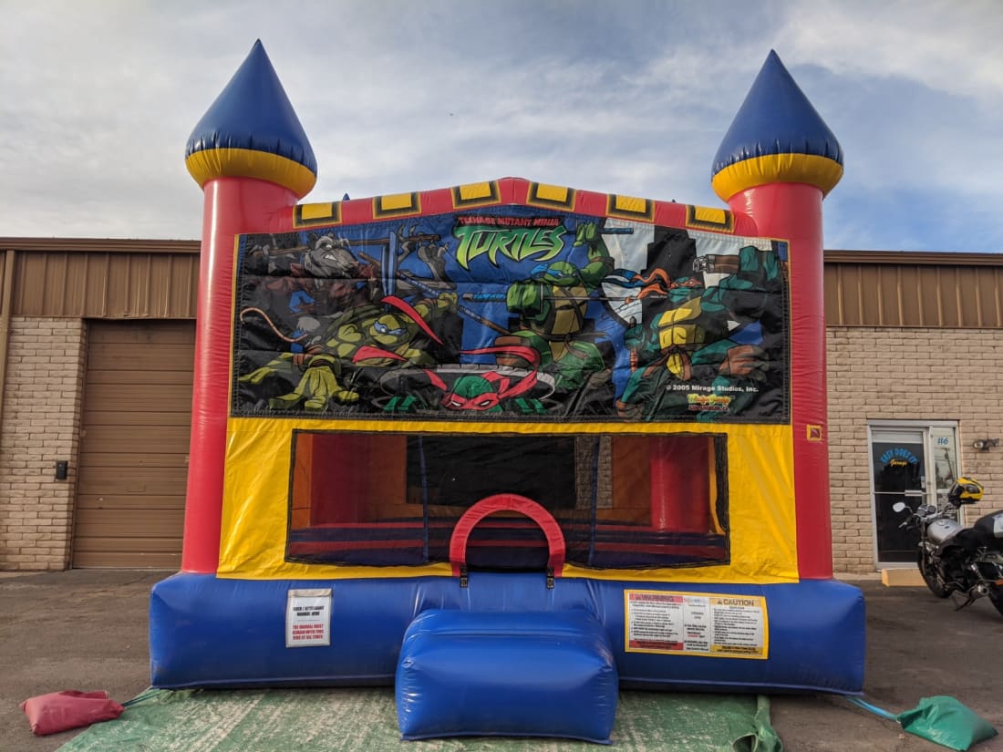 Ninja Turtles Theme Bounce House