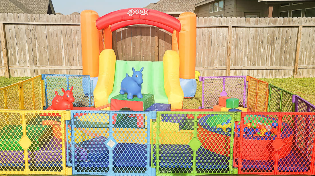 Outdoor best sale soft play