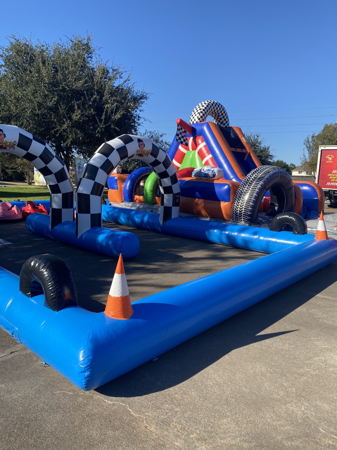 Mario Kart Racetrack w/ Karts (ages 4-9) - Inflatable Racetrack Rentals in  Houston