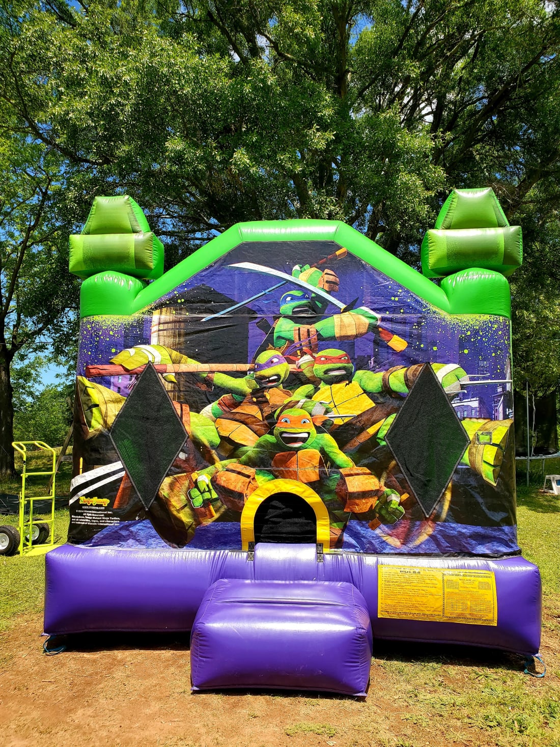 Ninja Turtles Theme Bounce House