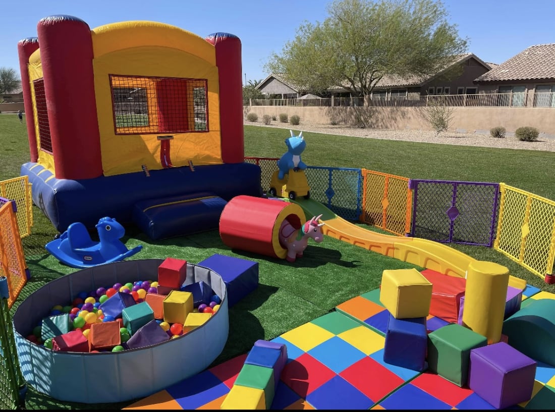 Outdoor best sale soft play