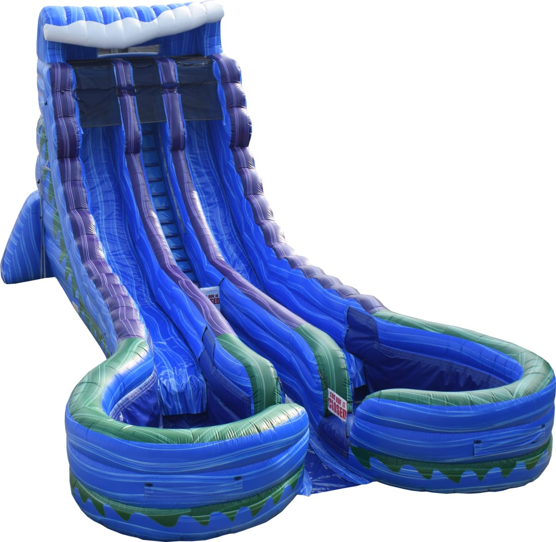 22ft Sea Island Double Lane Water Slide - Rentals in Jesup