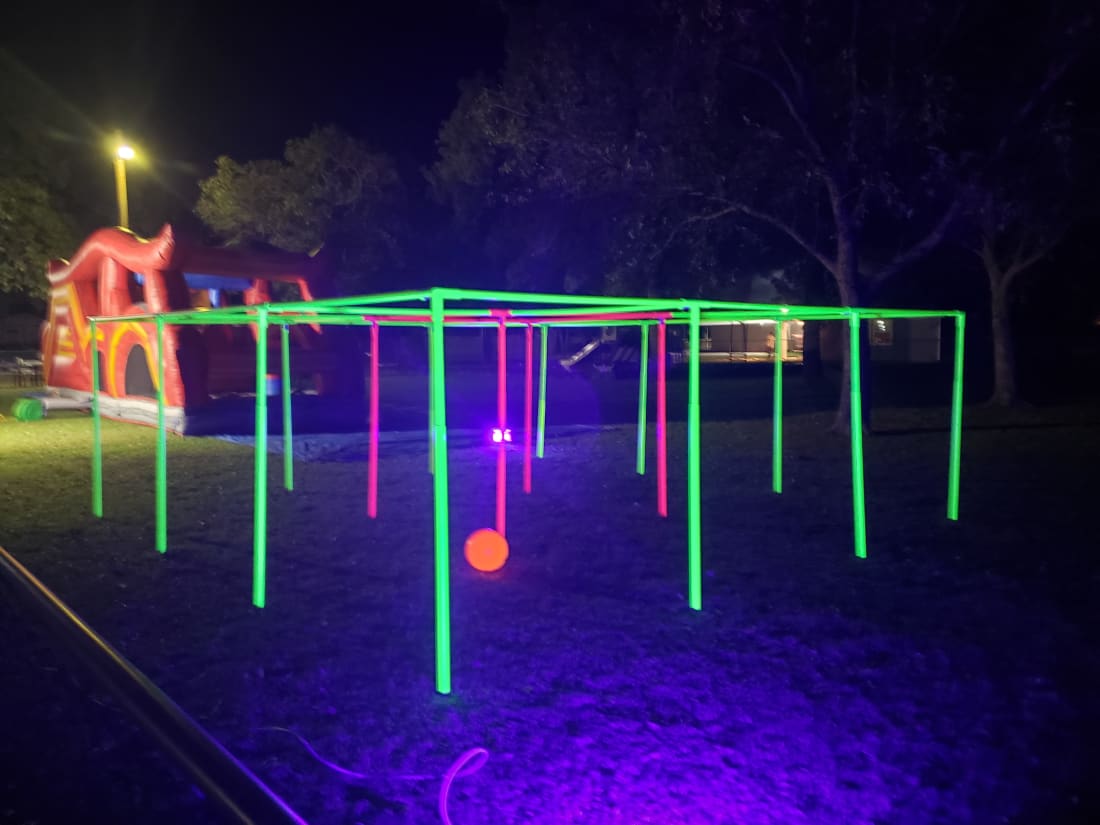 Neon 9 Square Game - Bounce House Rental in Lipan, Fort Worth