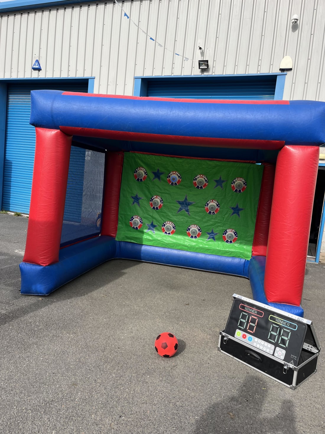 Inflatable Red Football Penalty ShootOut - Inflatable & Fun Product Hire in  Warrington, St Helens, Wigan, Chorley, Liverpool, Ormskirk, Widnes, Leigh